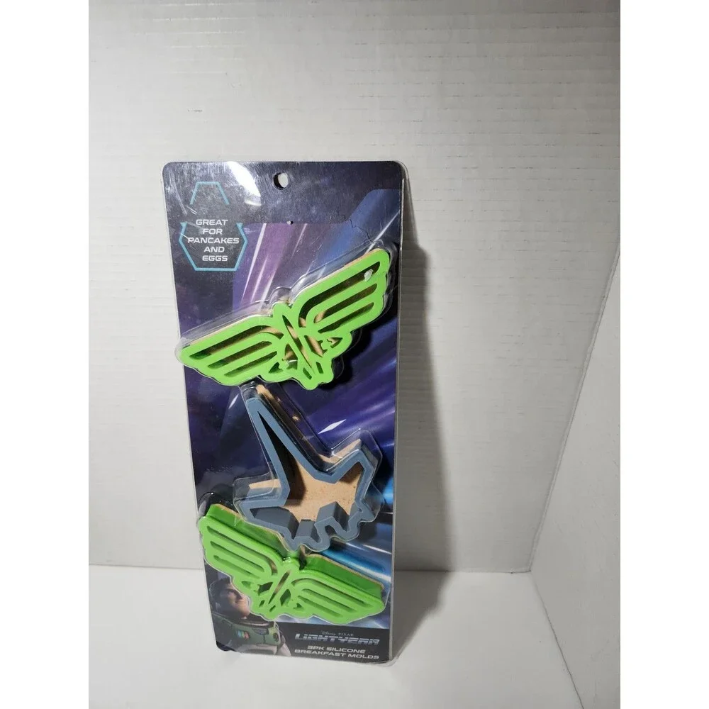 Disney, Buzz Lightyear, 3 Pk, Silicone Pancake, Egg, Breakfast Mold, New